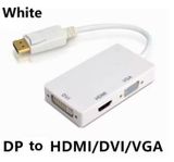 3-i-1 DisplayPort till HDMI / DVI / VGA adapter