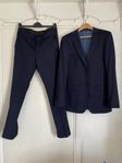 Marinblå Slim Fit, KAVAJ 46 long & BYXA 31/32 Dressman