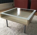 IKEA MAGIKER Soffbord - björkfaner o glas