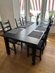 Köksbord och 8st stolar