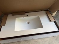 Kvik badrumsmöbel MANO antracitgrå 100 x 54 cm med handfat