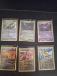 En samling fina äldre pokemon kort 2000-2015