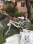 Vit Svalan barncykel, 16 tum