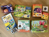 olika spel och leksaker 