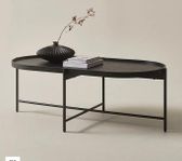RENO svart soffbord 60x120cm