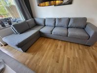 Soffa  3-sits med divan