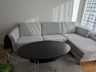 Sofa with sofa table