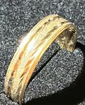 Ring Guld 18K stl 18,5 4g