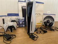 PS5 med tillbehör 
