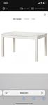 Vit matbord med iläggsskiva (Ikea Laneberg