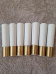 Möbelben från Prettypegs  vit och mässing/guld 22 cm