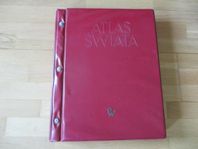 Atlas Swiata. 1962. Mycket veck & slitage i kartboken.