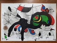 Joan MIRO Original litografi "Le bélier fleuri", 1971