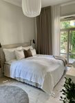 Beige sänggavel IKEA Arnqvists 180x110