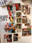 5kg retro Lego med manualer, 70-tal