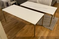 2 st vita soffbord från IRE – Modell Opus