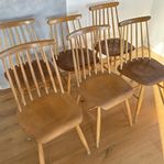 Edsbyverken Fanett Pinnstolar i teak 6st