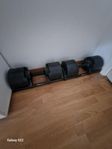 justerbara hantlar (2-32kg) i gott skick