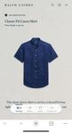 Polo Ralph Lauren linneskjorta, skjorta linne kortärmad