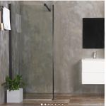 Duschvägg svart Bathlife 800mm