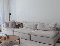 Beige modulsoffa