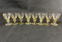 8 st likörglas, "Gulli"