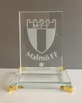 Malmö ff gravyr med sandblästring