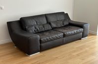 Contempo 2-sits Italiensk skinnsoffa