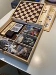 Wooden board game collection