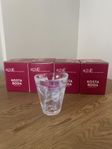 4 x Kosta Boda ”Mine" Glas, Tumbler, Vit