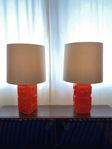 Bordslampor retro 1960 tal av glas