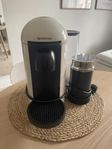 Nespresso Vertuo Plus maskin  + Aeroccino Mjölkskummare 