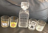 Whisky glas med karaff 