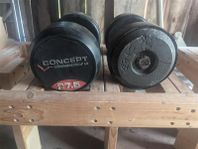 27.5 kg hantel & kabeldrag