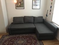 Hörnbäddsoffa med förvaring