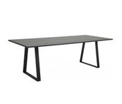 Matbord 240 x 100 cm - Svart askfaner