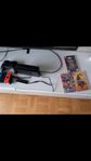 Nintendo switch med 3 spel och extra handkontroll 