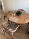 Bordsskiva i massiv akacia matbord 120cm Kave Home