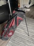 golfklubbor + bärbag