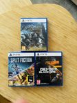 Split Fiction, Call of Duty Black ops 6, Monster hunter wild