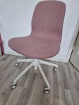 Ikea LÅNGFJÄLL Konferensstol rosa/vit