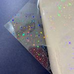 Holographic Transparent Lamination Film ( Star - Heart )