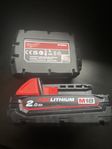Milwaukee BATTERI M18 B2 2,0AH LI-ION