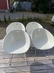 vita plaststolar