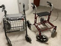 två stycken rullator. 