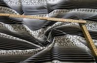 Textil, Ren bomull i svart och vitt ca 350x87 cm