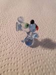 RETRO glasfigur hund glasdjur tittskåp