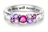ring silver, 925, perfekt ny, storlek 7