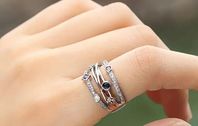 Ring i silver 925 med zirkonium