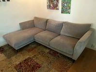 3 sits soffa med justerbar divan